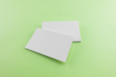 Boş kartvizit, yumuşak gölgeli kartpostal..