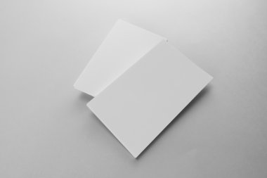 Boş kartvizit, yumuşak gölgeli kartpostal..