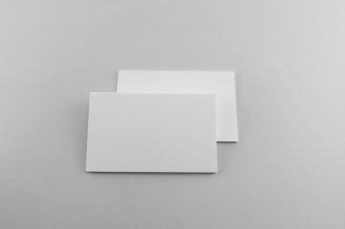 Boş kartvizit, yumuşak gölgeli kartpostal..