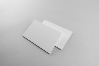 Boş kartvizit, yumuşak gölgeli kartpostal..