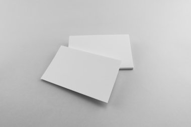 Boş kartvizit, yumuşak gölgeli kartpostal..