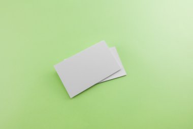 Boş kartvizit, yumuşak gölgeli kartpostal..