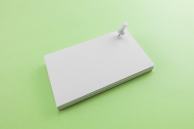 Boş kartvizit, yumuşak gölgeli kartpostal..