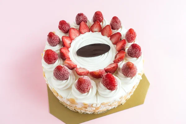 Strawberry Ice Cream Cake — Stock Photo, Image