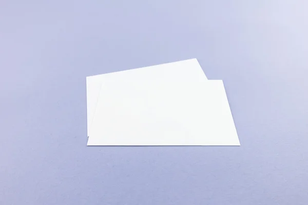 Tarjeta Visita Blanco Postal Con Sombras Suaves —  Fotos de Stock