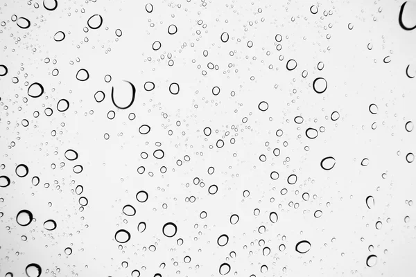 Water Drops Background Water Drops Glass Window Blue Sky — Stock Photo, Image