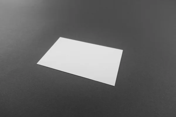 Λευκή Επαγγελματική Κάρτα Καρτ Ποστάλ Απαλές Σκιές — Φωτογραφία Αρχείου