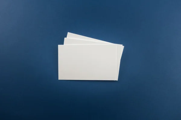 Blank Business Card Postcard Soft Shadows — 스톡 사진