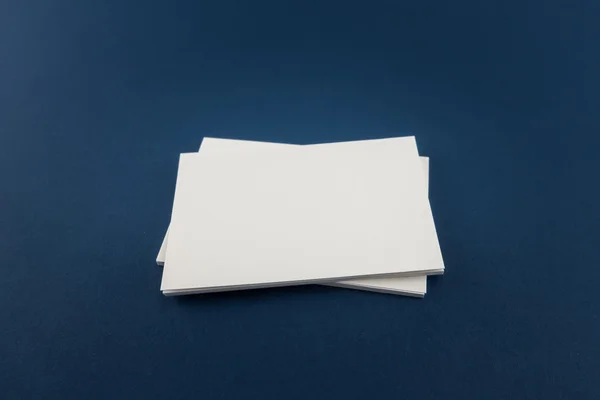 Blank Business Card Postcard Soft Shadows — 스톡 사진