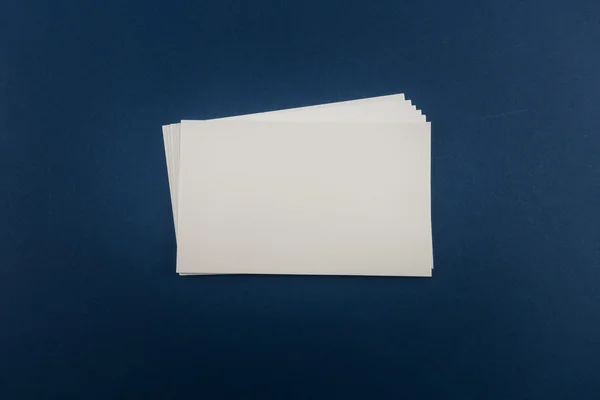 Tarjeta Visita Blanco Postal Con Sombras Suaves — Foto de Stock