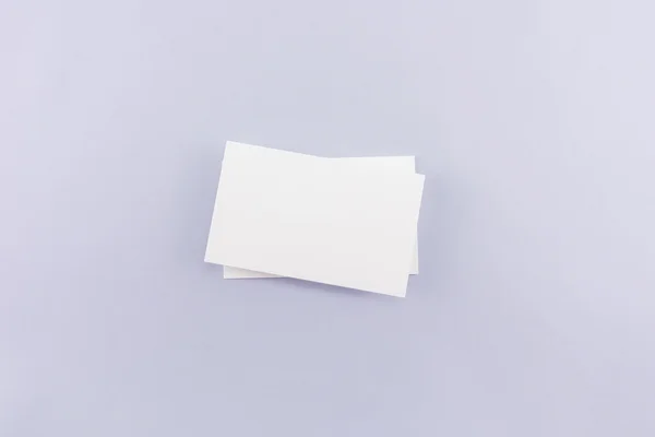 Blank Business Card Postcard Soft Shadows — 스톡 사진