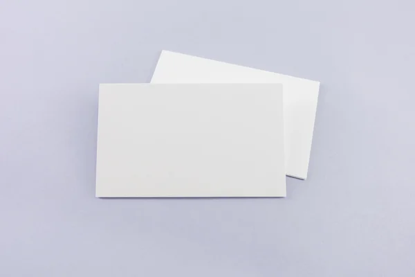 Blank Business Card Postcard Soft Shadows — 스톡 사진