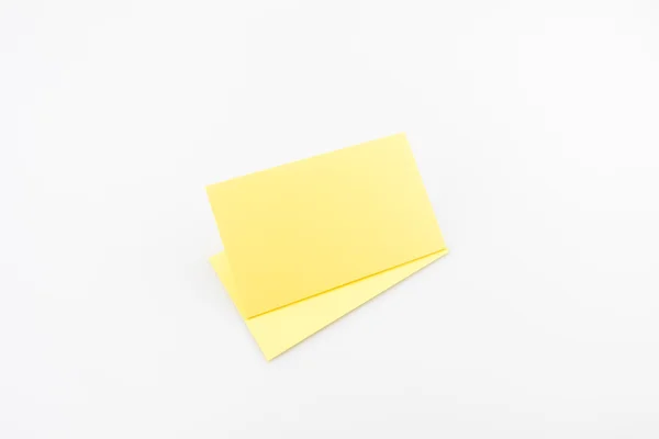 Cartão Visita Branco Com Sombras Suaves — Fotografia de Stock