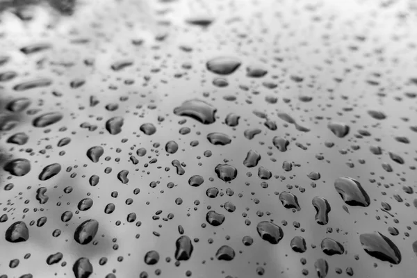 Water Drops Background Water Drops Glass Window Blue Sky — Stock Photo, Image