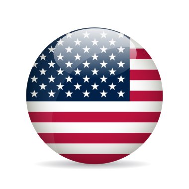 Birleşik Amerika bayrağının durumunu. Vektör çizim