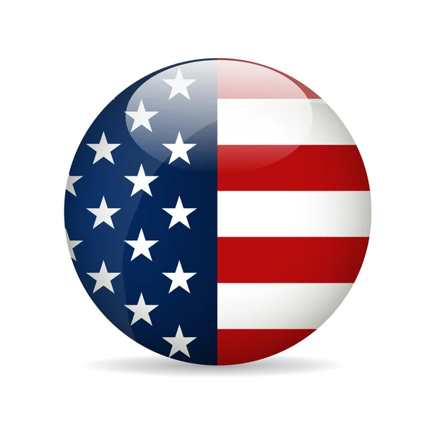 Bandera Estados Unidos América Ilustración Vectorial — Archivo Imágenes Vectoriales