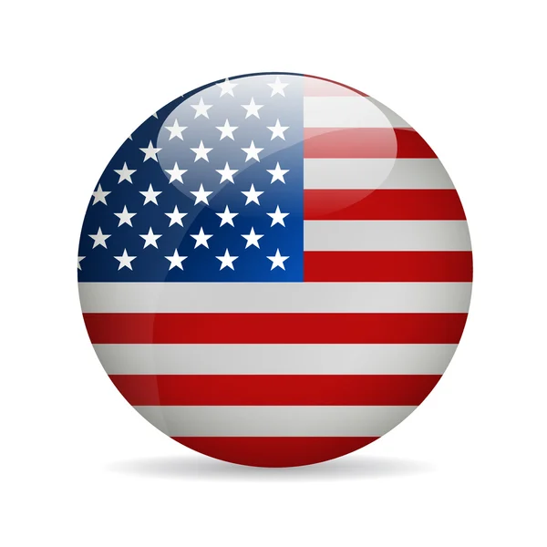 Birleşik Amerika bayrağının durumunu. Vektör çizim