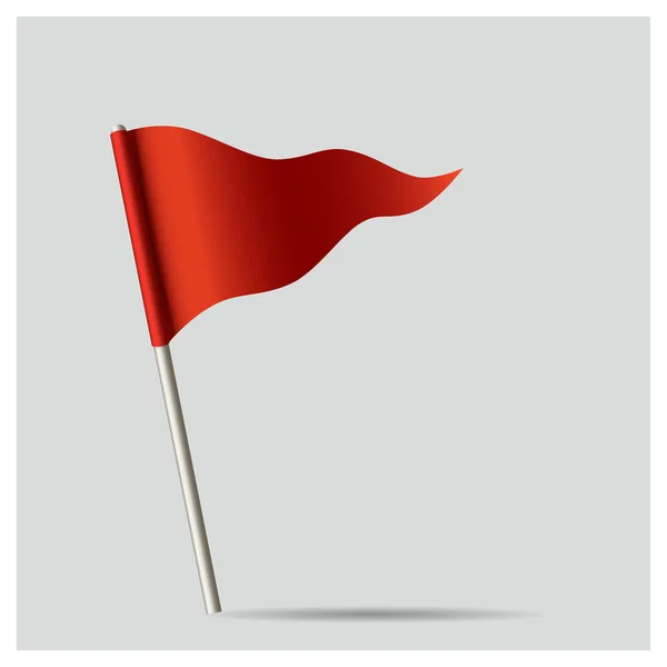 Red Flag Vector Illustration — Stock Vector