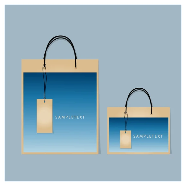 Bolsas Compras Papel Ilustración Vectorial — Vector de stock