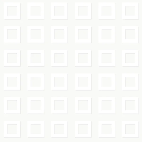 Seamless light grey seamless background with white squares. Vector illustration — Wektor stockowy