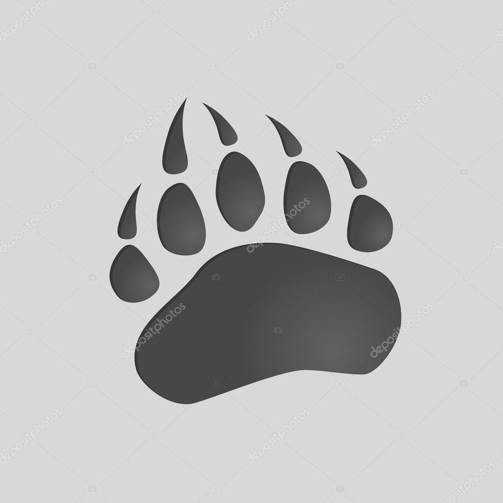 Animals Footprints Bear Paw Isolated Illustration Vector Bear Paw Silhouette Stock Vector Image By C V Ctoria