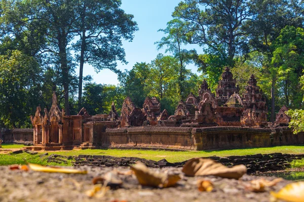 Tempio di Banteay Srei Foto Stock