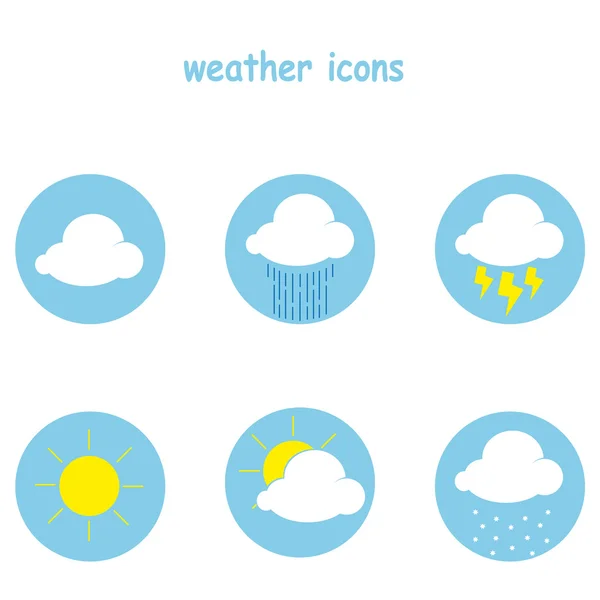 Weather icon flat — Stock Vector