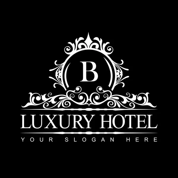 Luxury Logo malli vektori Ravintola, Royalty, Boutique, Cafe, Hotel, Heraldic, Korut, Muoti ja muut vektori kuvitus — vektorikuva