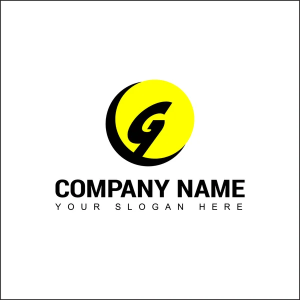 Diseño alfabético moderno del logotipo del vector de la identidad corporativa de la marca sobre un fondo blanco . — Vector de stock