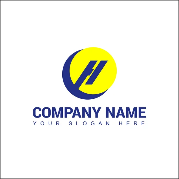 Diseño alfabético moderno del logotipo del vector de la identidad corporativa de la marca sobre un fondo blanco . — Vector de stock