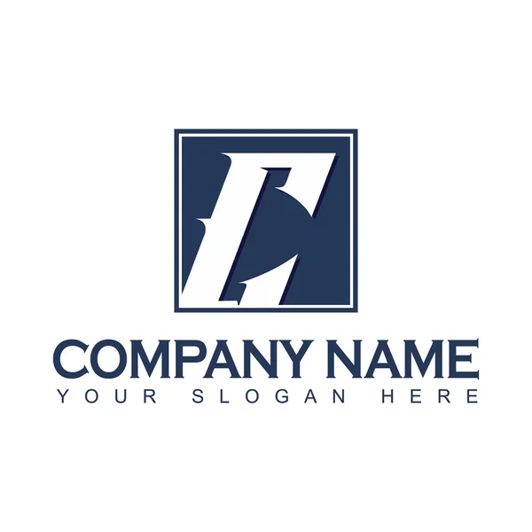Design de logotipo alfabético moderno e plano em vetor sobre fundo branco . — Vetor de Stock
