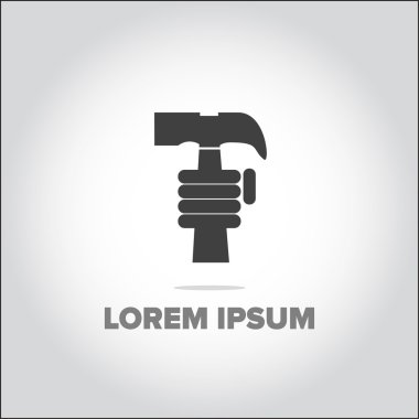 Onarım Tasarım, logo şablonu, temiz vektör