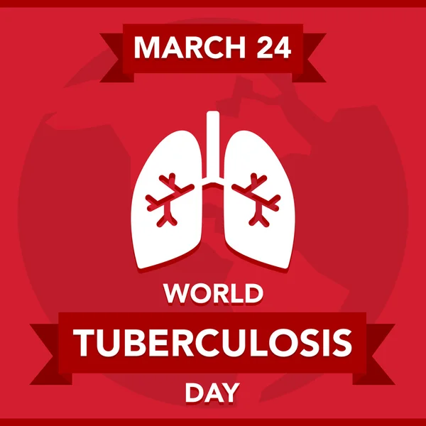 Векторні ілюстрації в легенях для Світ день боротьби проти туберкульозу. Стокова Ілюстрація