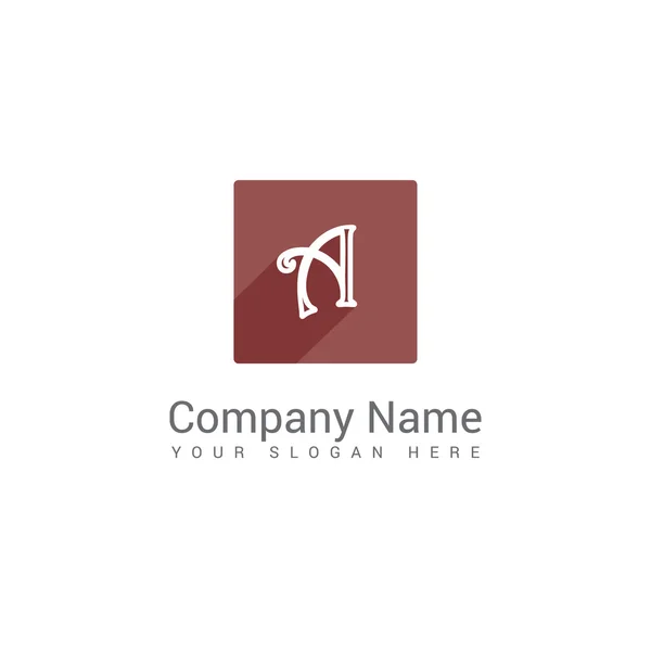 Logotipos alfabéticos modernos de la compañía, diseños limpios. Formas abstractas . — Vector de stock