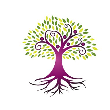 Vektör mor insanlar ağaç topluluğu