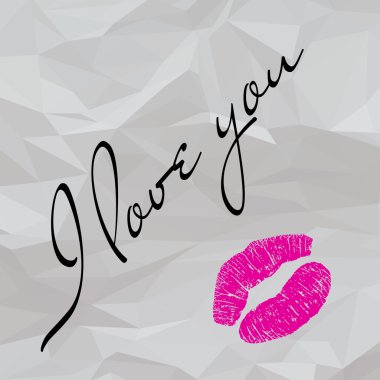 Buruşuk kağıt aşk notu.