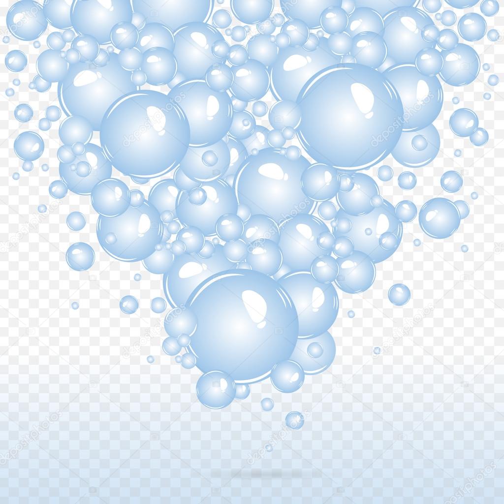 Soap bubbles background