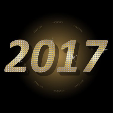 Vektör 2017 Mutlu yıllar..