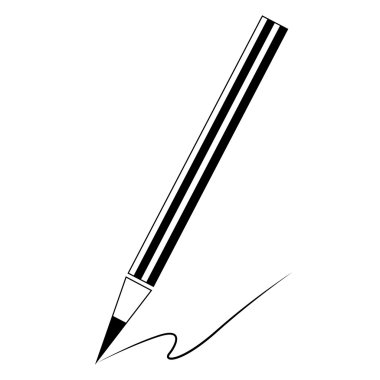 vektör kalem simgesi.