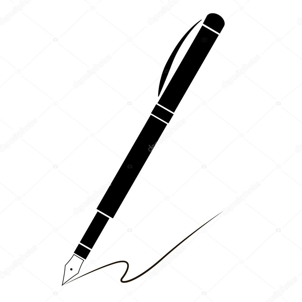 Vector pen icon.