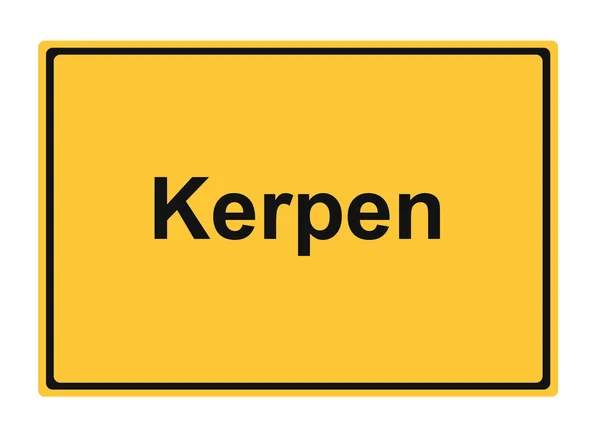 Kerpen rua sinal estrada viagem de férias — Fotografia de Stock