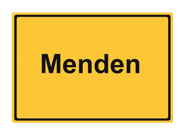 Menden 路上標識道路の道路の旅行の休日 — ストック写真