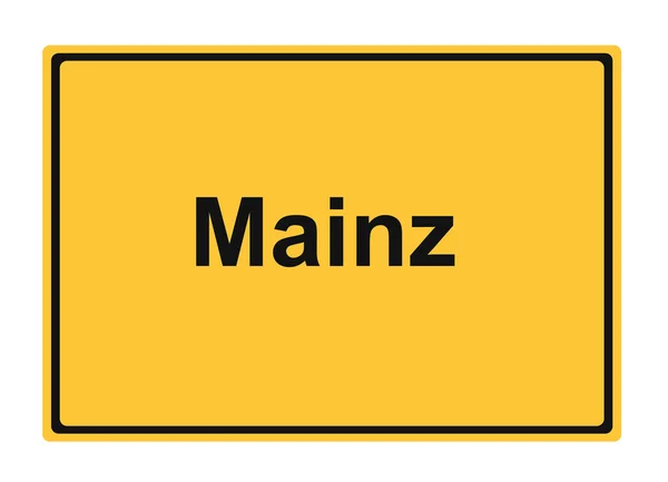 Mainz street sign Highway road trip Holiday — Stock Photo, Image