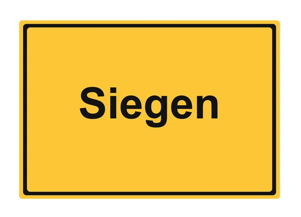 Siegen street sign Highway road trip Holiday — Stock Photo, Image