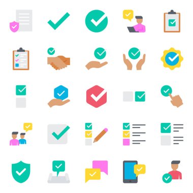 Kontrol için düz renk simgeleri ayarlandı