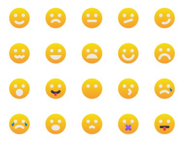Emoji için renk simgeleri ayarlandı.
