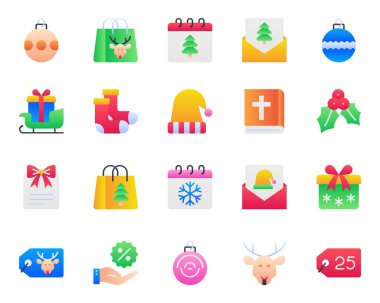 Mutlu Noeller için renk simgeleri ayarlandı