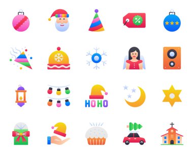 Mutlu Noeller için renk simgeleri ayarlandı