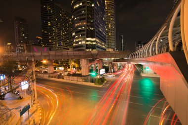 Bankok Tayland'da trafik