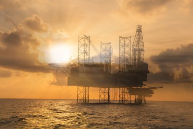 Offshore petrol ve sondaj platformu platformu